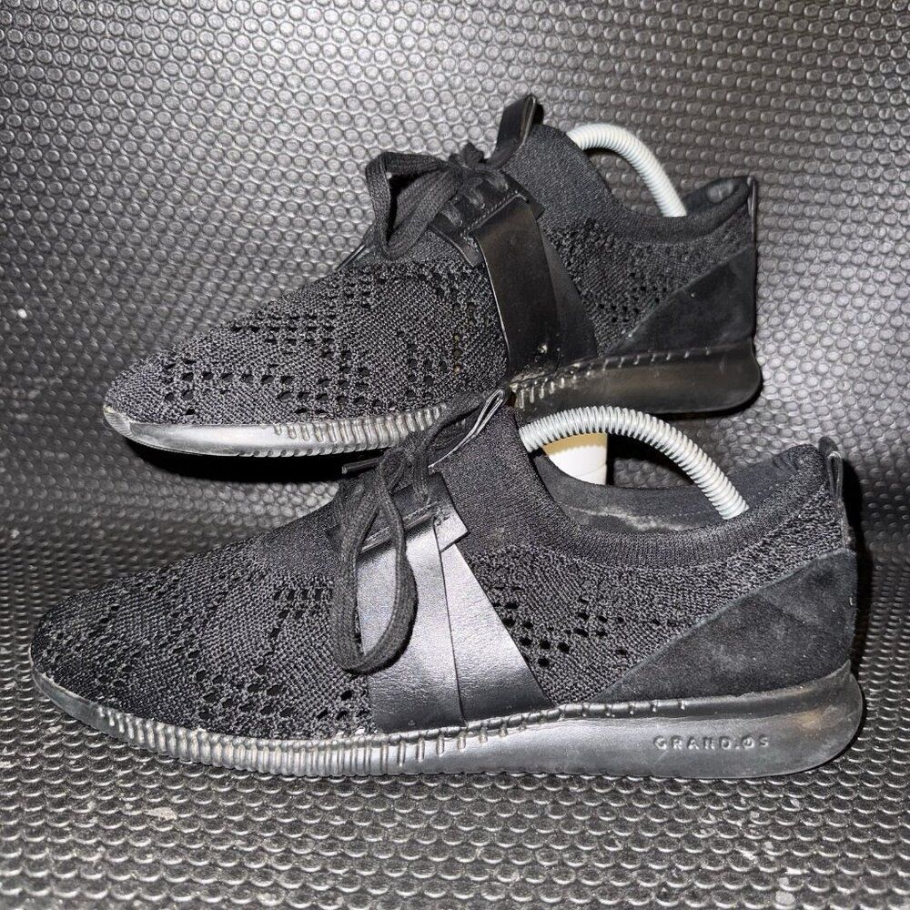 Cole Haan Studio Grand Perforated Black Stitch Athletic Comfort Shoes Women 10.5